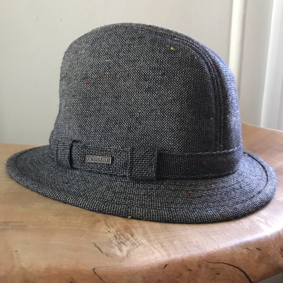 Pendleton Other - Vintage Tweed Pendleton Fedora Cap sz M